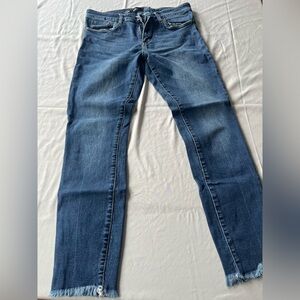 STS Blue Frayed Hem “Emma Ankle Skinny” Jeans 30